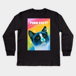 Purrfect Kids Long Sleeve T-Shirt